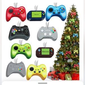 Multicolor Gaming Controller Ornaments Set 27 pc